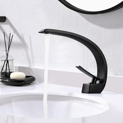 Wasserhahn Bad Schwarz Waschtischarmatur Mischbatterie Waschbecken Armaturen Badarmatur Waschbecken