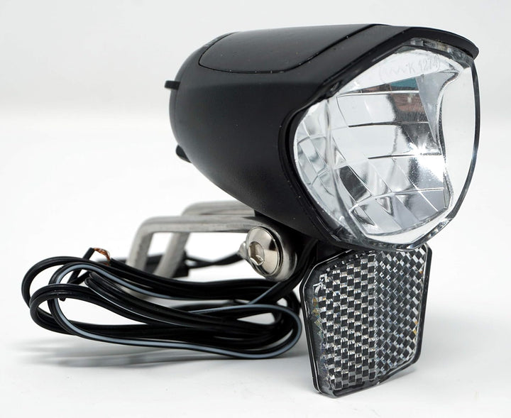 Fahrradlicht LED Scheinwerfer 75 Lux mit Sensor Schalter und Standlicht Fahrradlampe mit StVZO Zulas