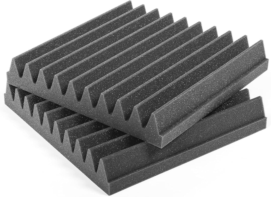 AcousPanel Akustikschaumstoff Schaumstoffplatten Acoustic Foam Schallabsorber Anthrazitgrau (30x30x5