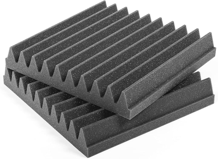 AcousPanel Akustikschaumstoff Schaumstoffplatten Acoustic Foam Schallabsorber Anthrazitgrau (30x30x5