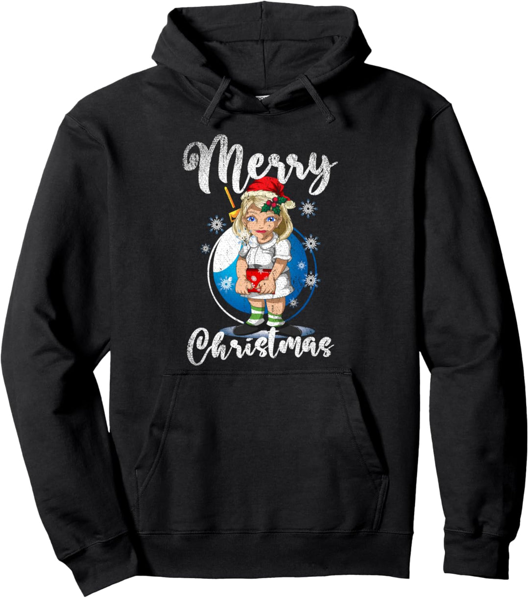Weihnachtsschmuck Damen Pajama Geschenk Krankenschwester Pullover Hoodie