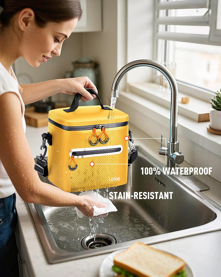 Lekesky 12/20L Verstärkter Isolierter Kühltasche – Tragbarer Kühltasche, Wasserdichter & Undichtheit