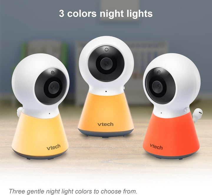 VTech VM5254 Babyphone mit Kamera 5 Zoll Video Baby Monitor, LCD-Farbbildschirm und Nachtsichtfunkti
