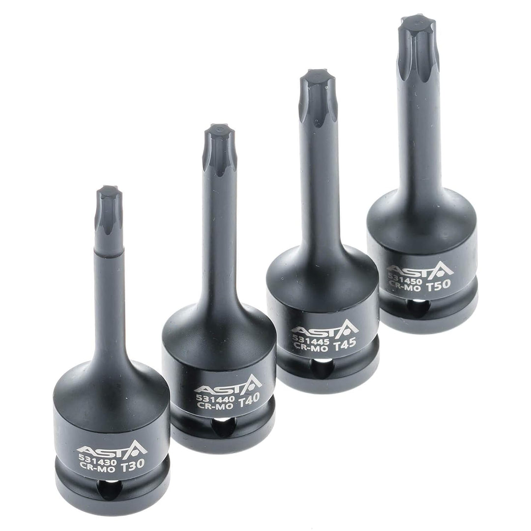 Torx Schlagschraubernüsse 1/2" Steckschlüssel Satz T30-T80 8-tlg.