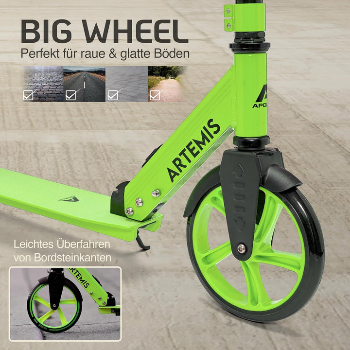 Apollo Artemis City Roller - Höhenverstellbarer Scooter für Kinder, Teens und Erwachsene, Tretroller