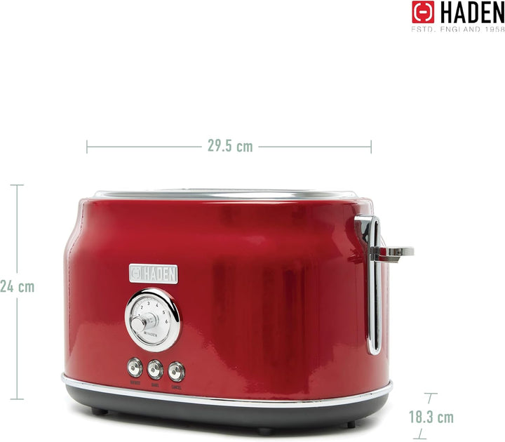 Haden Dorset 2 Scheiben Toaster (Red), Red