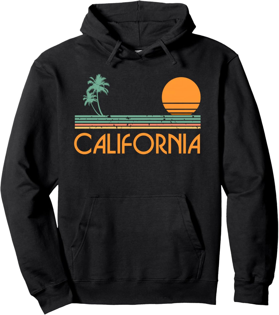 Vintage California Beach Pullover Hoodie