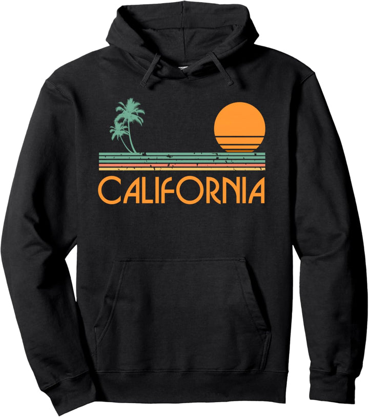Vintage California Beach Pullover Hoodie