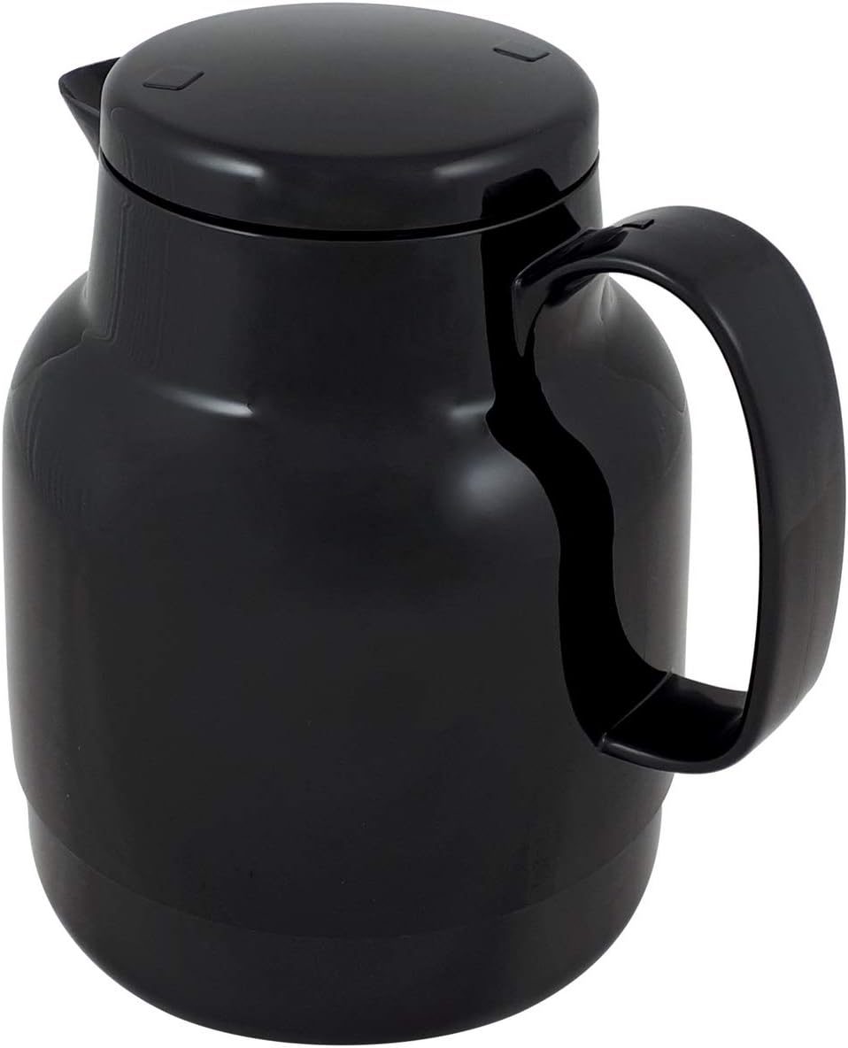 Helios Mondo Kunststoff-Isolierkanne, schwarz, 1,3 Liter 1,3 Liter Schwarz, 1,3 Liter Schwarz