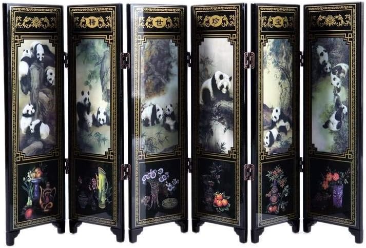 lachineuse Asiatische Dekoration, Bambus, Panda N/B, Non Applicable, Panda N/B