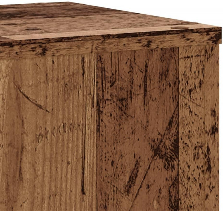 vidaXL Pflanzenständer 2 Stk. Altholz-Optik 30x30x50 cm Holzwerkstoff 30 x 30 x 50 cm Altholz, 30 x