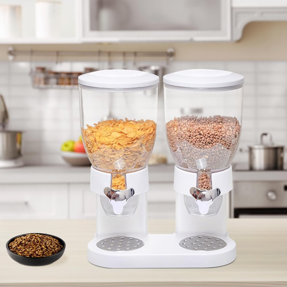 Müslispender doppelt, mit Portionierer, Cornflakes & Süssigkeiten, Cerealienspender, Cornflakes Spen