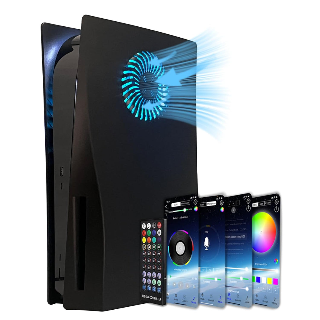 Faceplate für P5 mit RGB-Lichtstreifen und Staubfilter für Kühlungsöffnungen DOBEWINGDELOU 400+ Effe