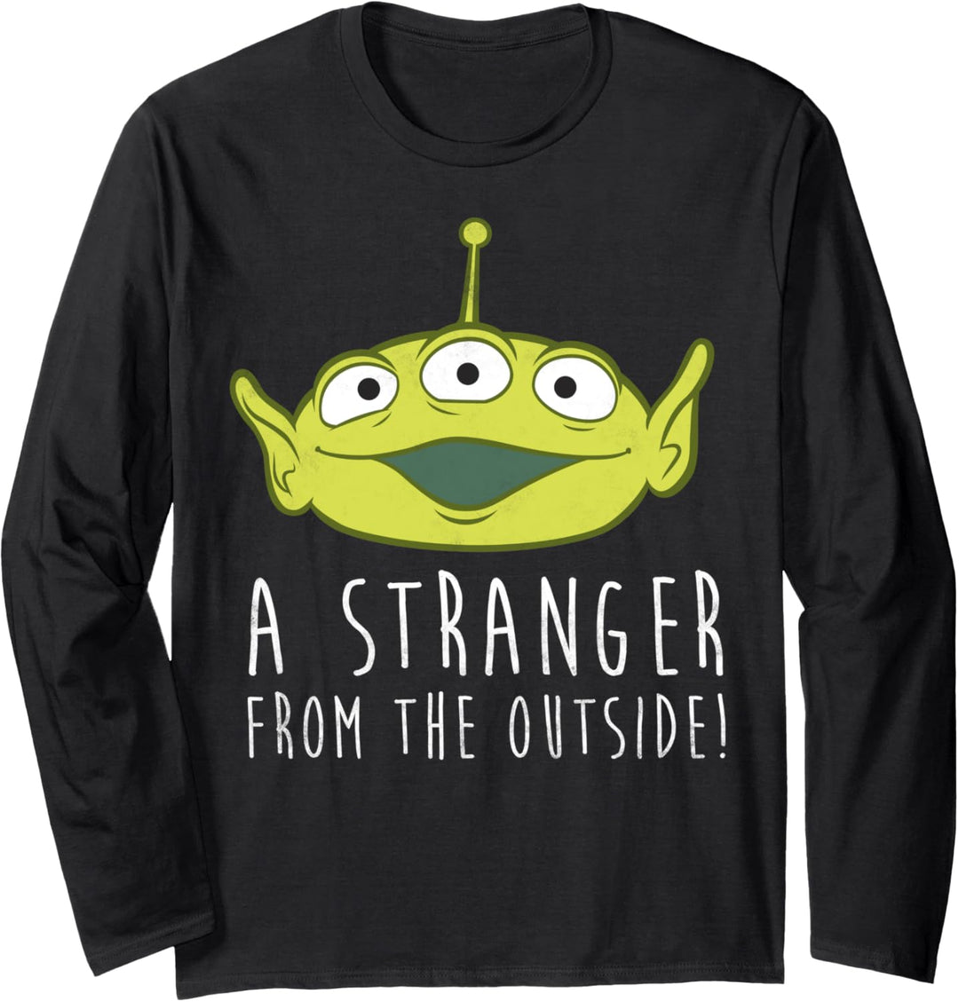 Disney Pixar Toy Story Alien A Stranger Text Langarmshirt