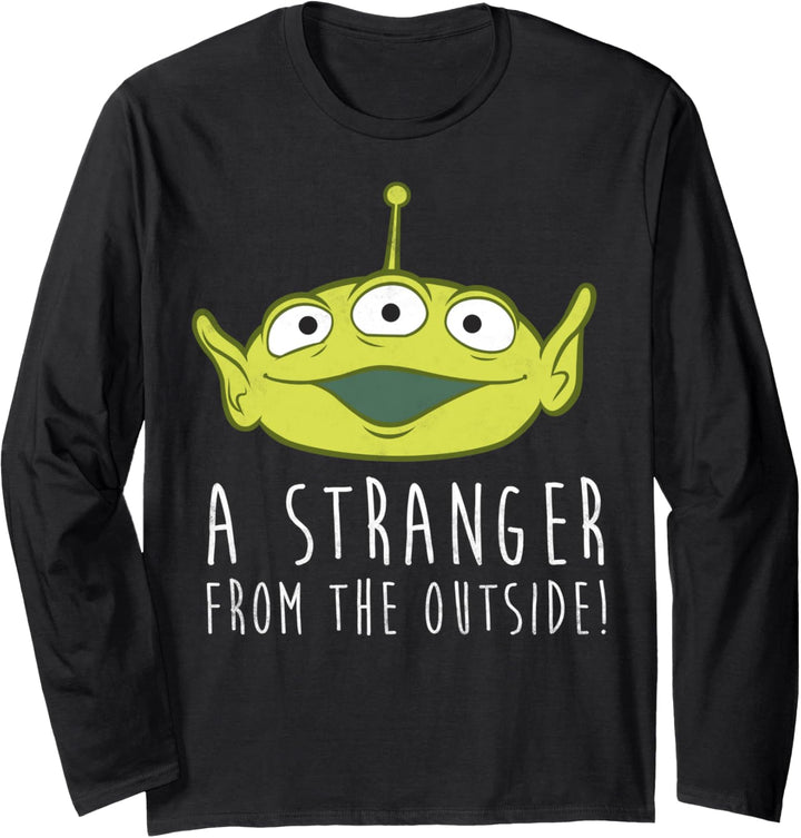 Disney Pixar Toy Story Alien A Stranger Text Langarmshirt