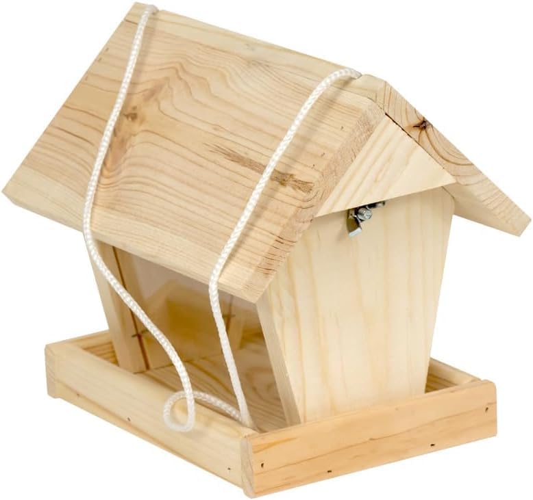 ITA DIY Futterhaus für Vögel zum Zusammenbauen und Bemalen FlybyFeeder - Vogelhaus Komplett Bausatz
