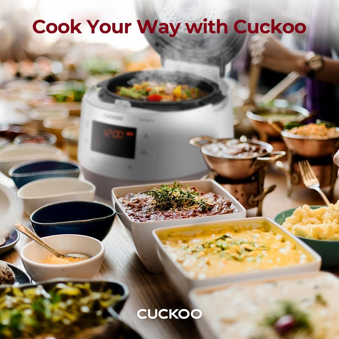 CUCKOO CMC-QSB501S ICOOK Q5 Premium Dampfdruck Multikocher 4750ml | 8in1 Multifunktionsgerät | Sprac