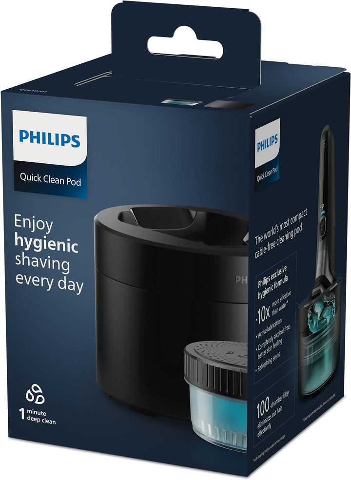 Philips Quick Clean Pod – Philips Reinigungsstation für Herren-Elektrorasierer der Serie 5000, 7000,