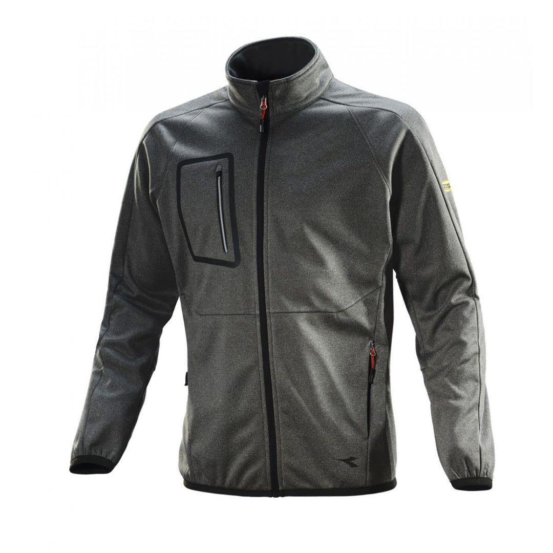 UTILITY DIADORA Herren Bonded Jacket Cross Jacke L STEEL GRAY MELANGE, L STEEL GRAY MELANGE