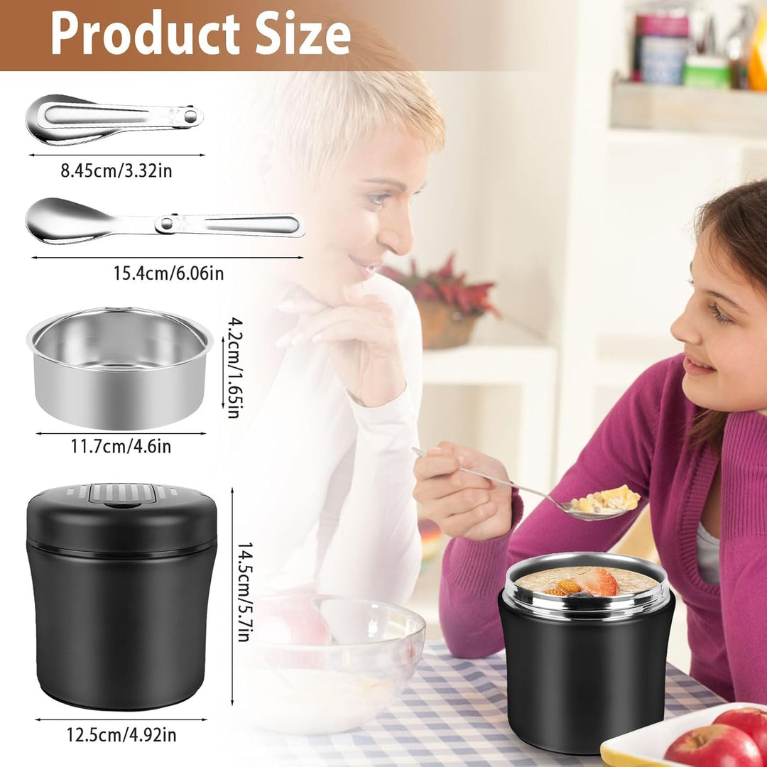 Thermobehälter für Essen 1200ml, 304 Edelstahl Wärmebehälter für Speisen, Thermos-lebensmittelbehält