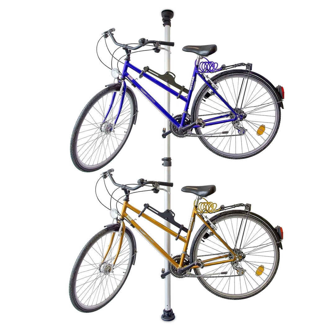 Relaxdays Sonstiges Teleskop-fahrradhalterung Für 2 Fahrräder Verstellbar, silber und schwarz, STAND