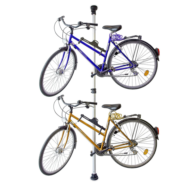 Relaxdays Sonstiges Teleskop-fahrradhalterung Für 2 Fahrräder Verstellbar, silber und schwarz, STAND