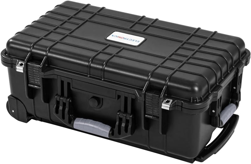 Electronicx Outdoor-Fototasche mit Gitterschaum, Schwarz, Modern (56 x 35 x 23 cm), 56 x 35 x 23 cm