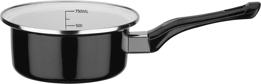 GSW Kochtopf-Set Black & White 7-teilig, 255134, Gross