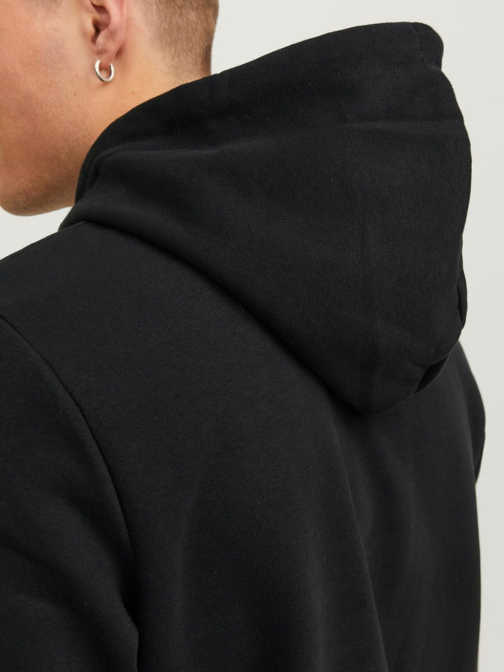 JACK & JONES Male Kapuzenpullover Logo Kapuzenpullover XS Schwarz (Safety Yellow/Reg Fit), XS Schwar