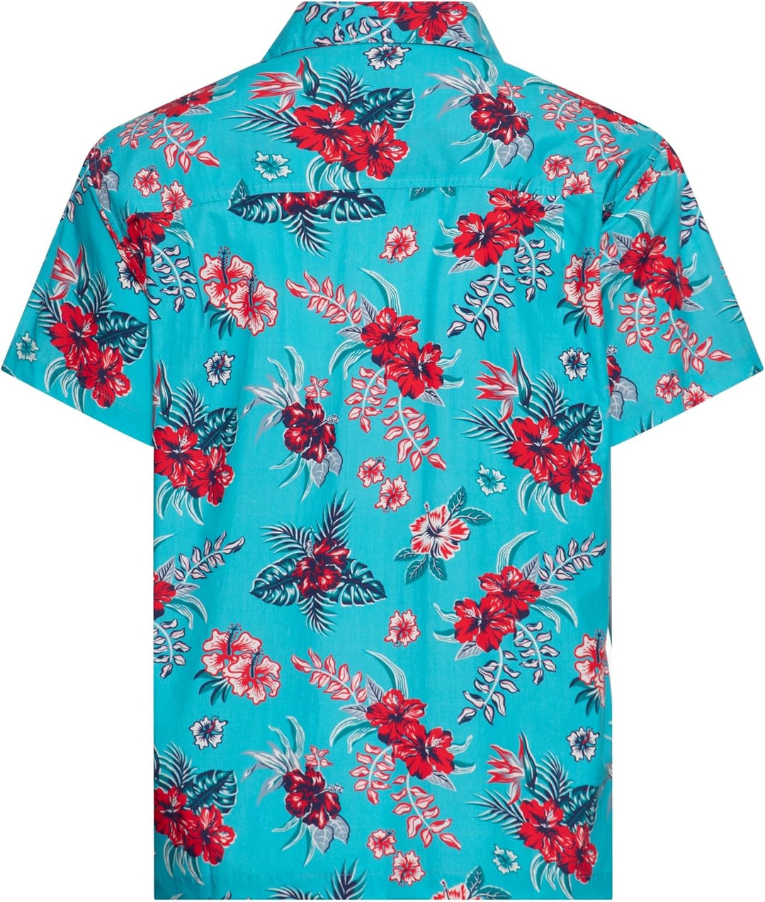 King Kerosin Herren Hemd Alloverprint Printhemd Hawaiian Shirt Kurzarm Hawaiihemd Kurzarm-Hemd Tropi