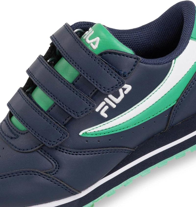 FILA Unisex Kinder Orbit Velcro Kids Sneaker 34 EU Fila Navy Deep Mint, 34 EU Fila Navy Deep Mint