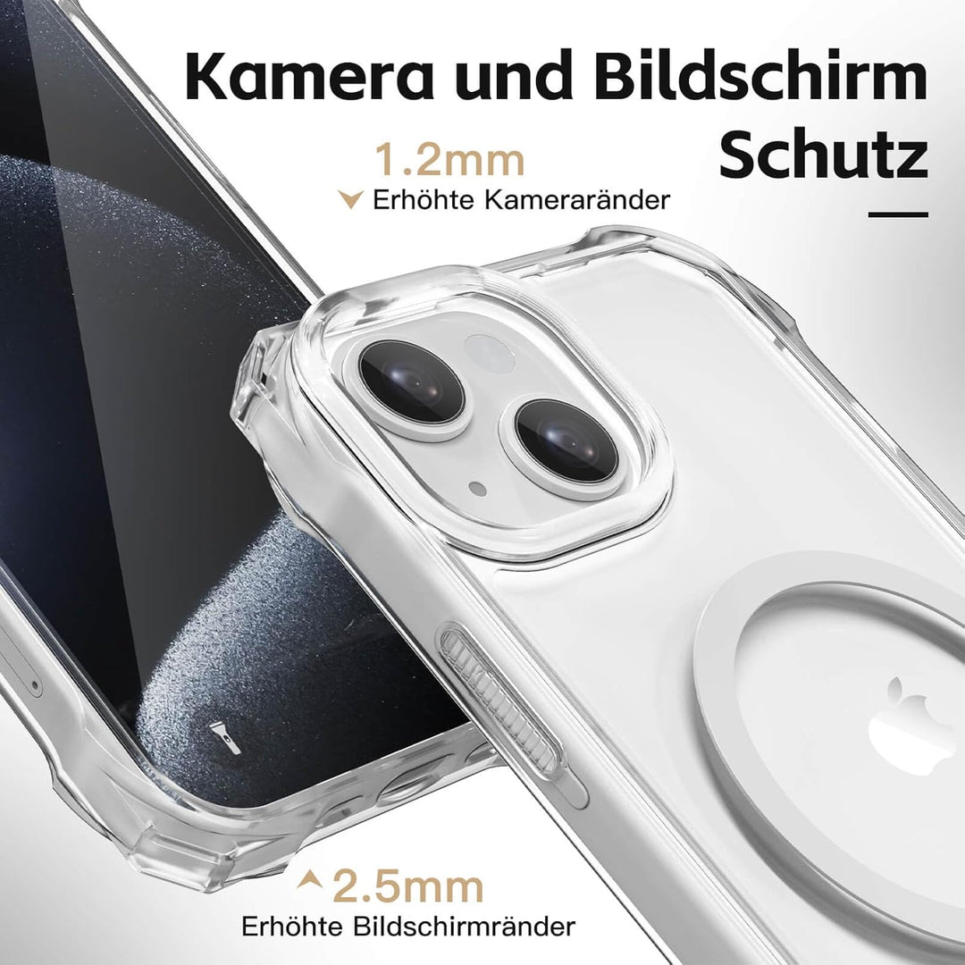 Handyband Abnehmbar für iPhone 13 Hülle mit Band, Hellblau Langes Band zum Umhängen & Kurzkordel für