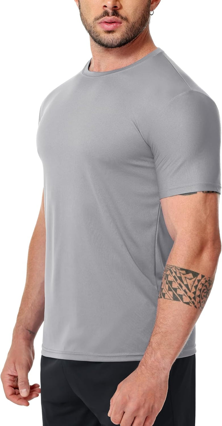 Funktionsshirt Herren Sport T Shirt Kurzarm 3er Pack Atmungsaktiv Männer Tshirt Sportkleidung Workou