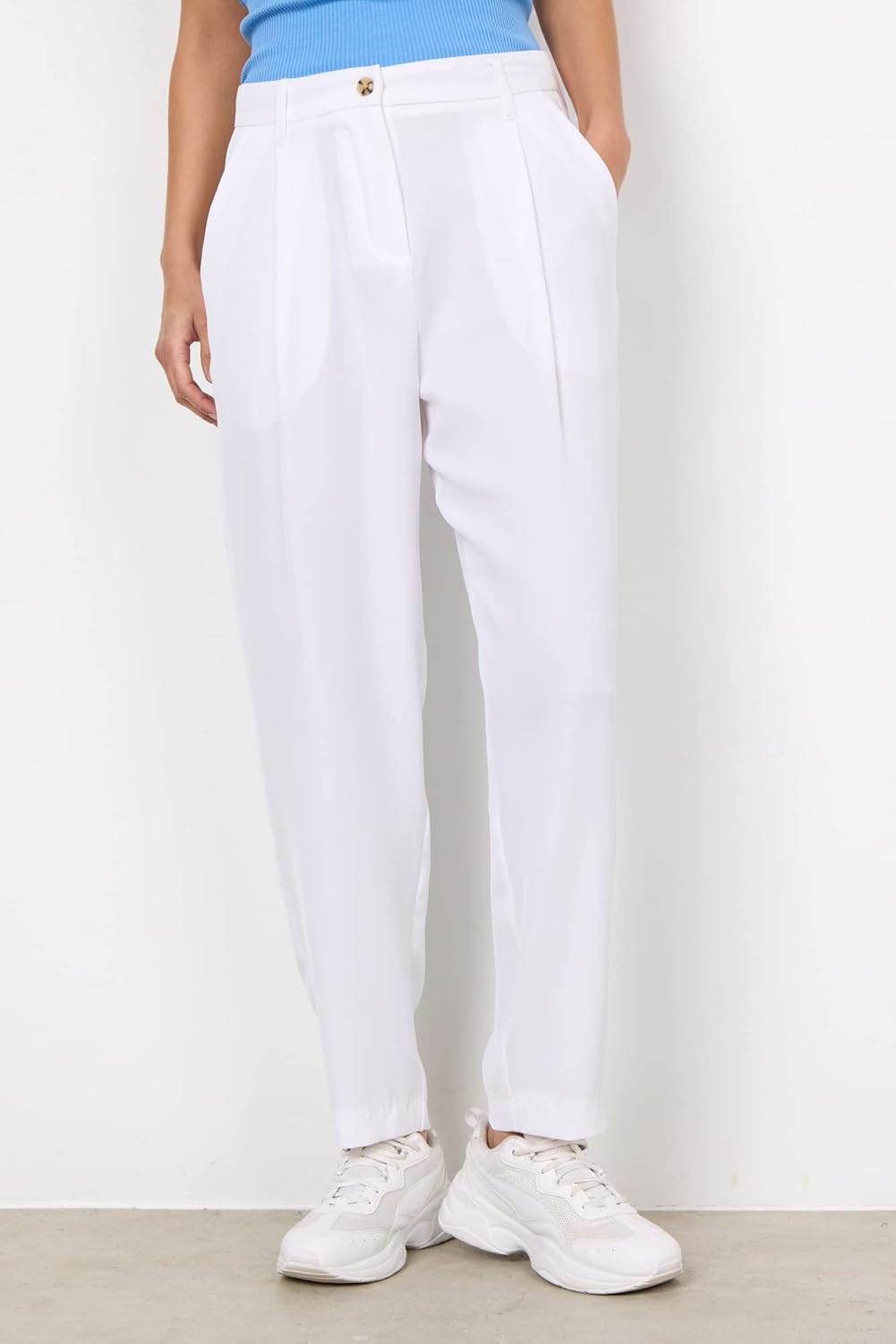 SOYACONCEPT Herren SC-GABI 12-C Damen Hose 46 Weiss, 46 Weiß