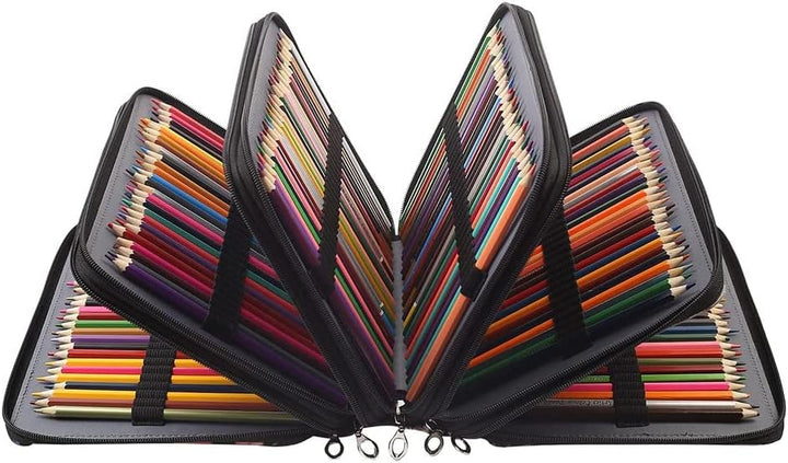 Plouluyt 250 SteckpläTze Buntstift Kasten Organisator mit ReissVerschluss GrossRaum Stift Halter Tas