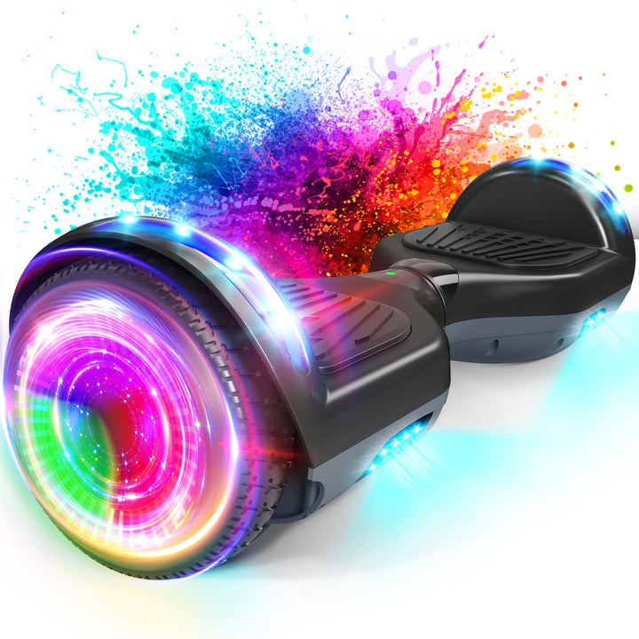 SISIGAD Hoverboards 6,5 Zoll Skateboard Kinder,Hoverboard mit Bluetooth - Led Licht mit Leistungssta
