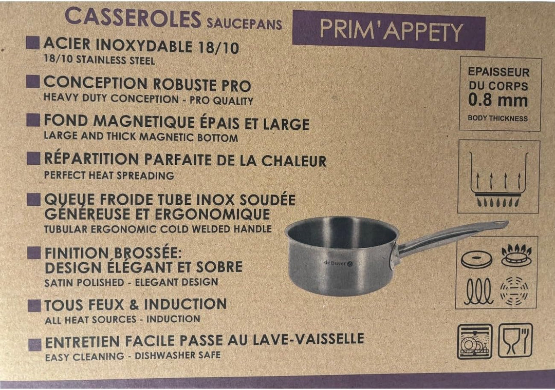 de Buyer - Set aus 4 Stielkasserollen PRIM&