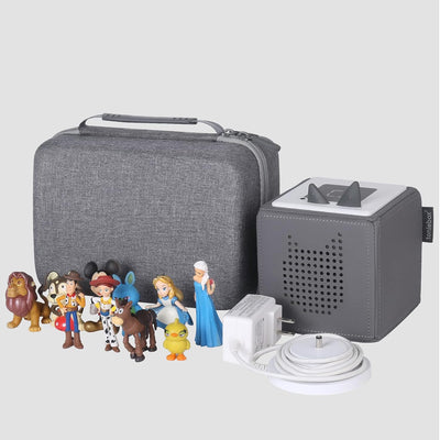 Aenllosi Hart Tasche Hülle für Tonies Toniebox Starter Set Tonies Musikbox, Nur Tasche (Grau), Grau