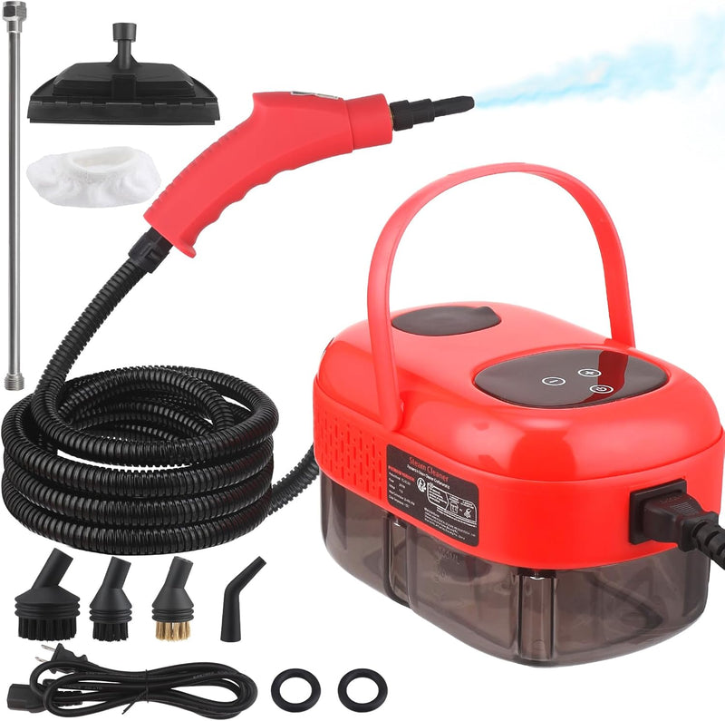 2500W Dampfreiniger mit Smart Touch Screen, Hochdruck-Dampfreiniger für die Reinigung, 1.1L Wasserta