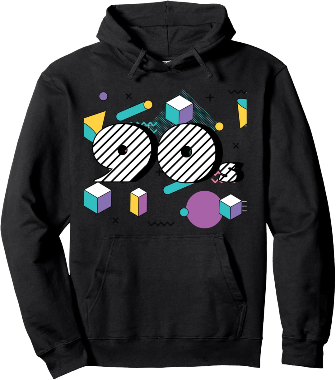 90s 90er Jahre Retro Muster Achtziger Musik Style Outfit Pullover Hoodie