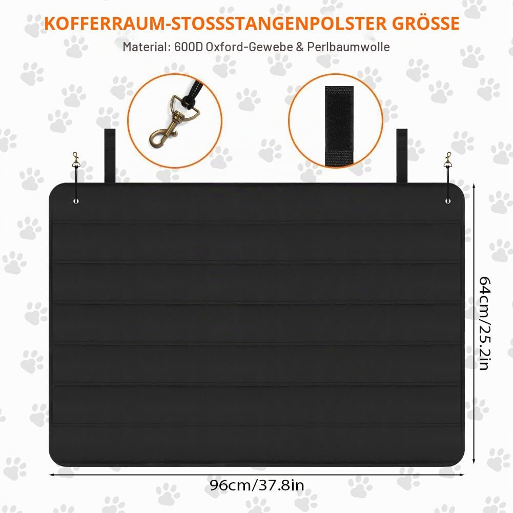 Flintronic Kofferraum Schutzmatte, 96 x 64 cm Faltbarer Kofferraum Schutzmatte, Auto Ladekantenschut