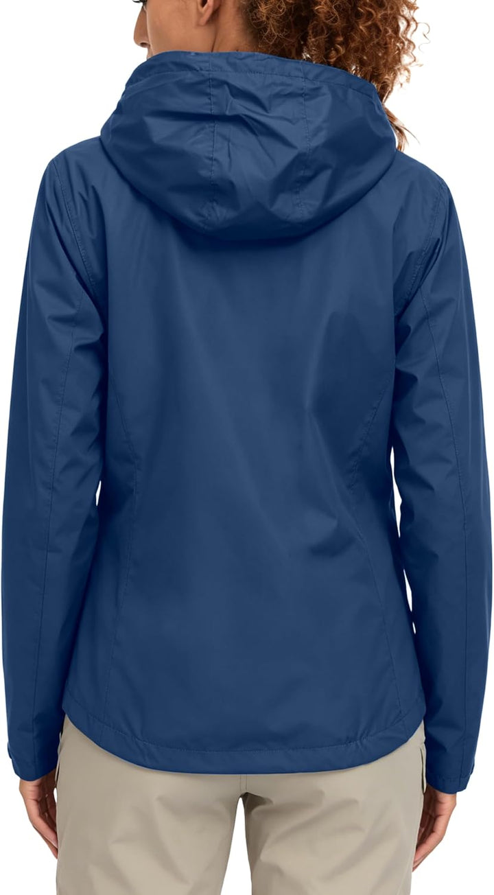 Little Donkey Andy Damen wasserdichte Regenjacke Leichte atmungsaktivem Regenjacke für Outdoor-Windb