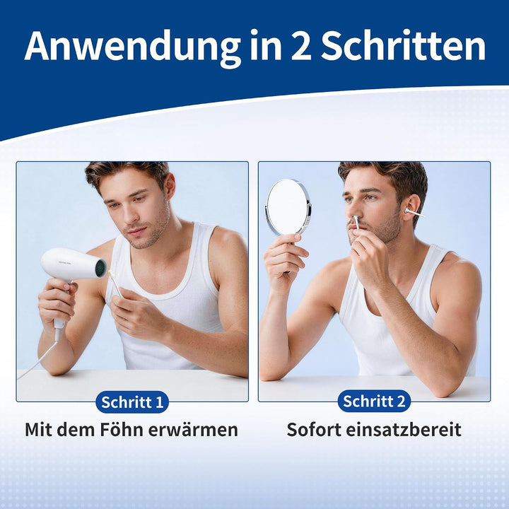 Beauty7 16 gebrauchsfertige Wachsstäbchen Nasen- und Ohrenhaarentfernung Schmerzfrei Nasenwachs Nase