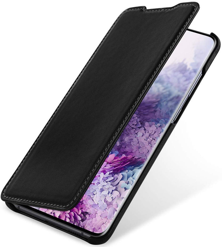STILGUT Book Case kompatibel mit Samsung Galaxy S20 Plus/S20+ Hülle aus Leder zum Klappen, Klapphüll