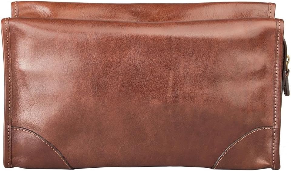 Maxwell Scott - Herren Luxus Leder grosse Kulturtasche Dopp Kit - Handgefertigt aus italienischen Vo