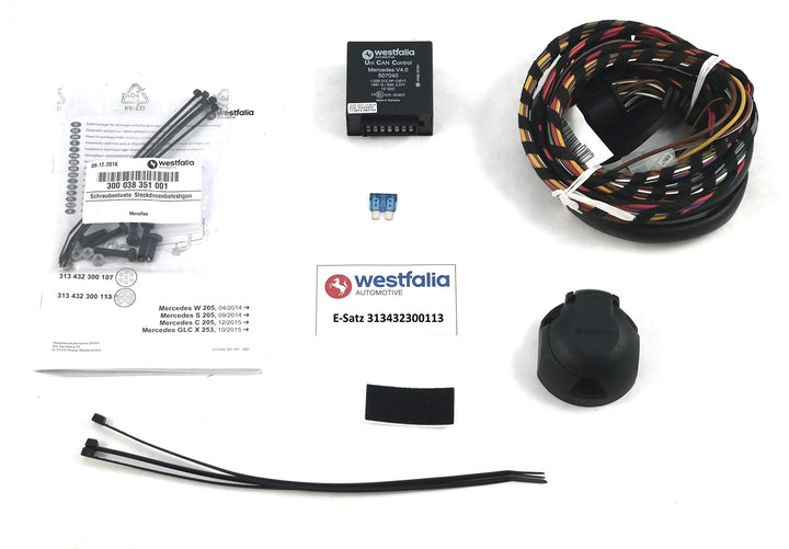 Westfalia Elektrosatz 13-polig und fahrzeugspezifisch für Mercedes C-Klasse Limousine/Kombi (W205/S2