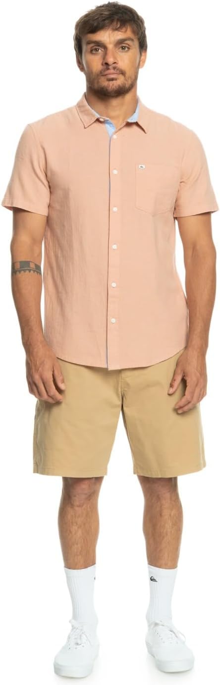 Quiksilver Herren Time Box Bluse (1er Pack), XS Cafe Creme