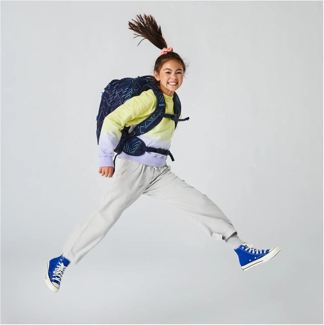 Satch Pack ab 5. Klasse ergonomisch 30L Stauraum standfest Organisationstalent Einheitsgrösse Purple