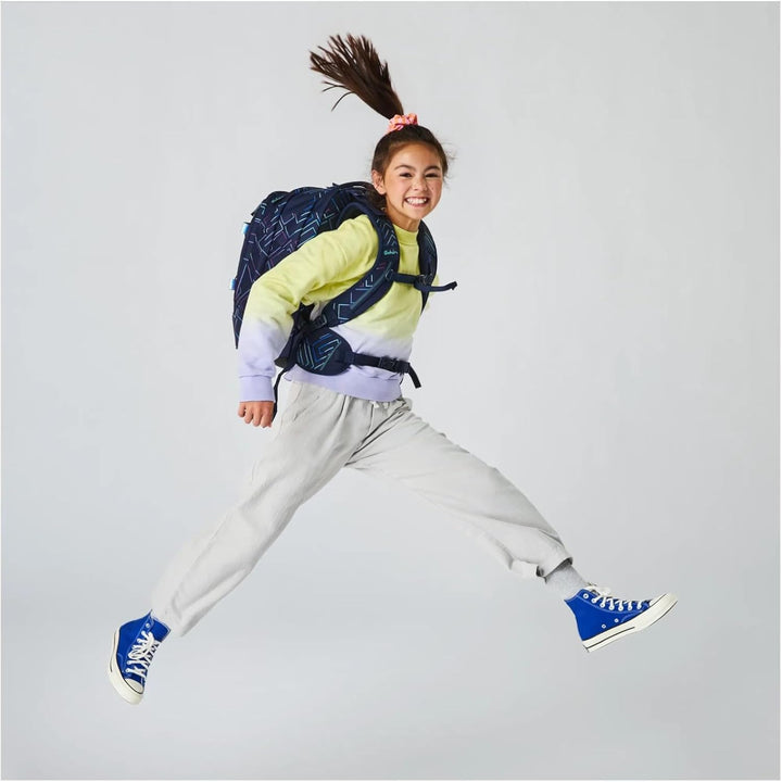 Satch Pack ab 5. Klasse ergonomisch 30L Stauraum standfest Organisationstalent Einheitsgrösse Purple