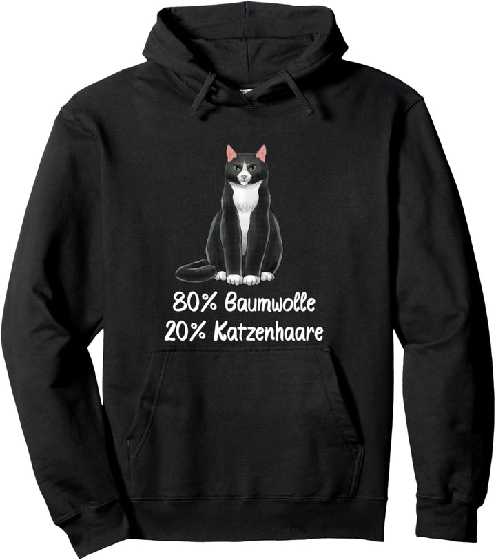 Katzenpulli Katzen Pulli 80% Baumwolle 20% Katzenhaare Pullover Hoodie
